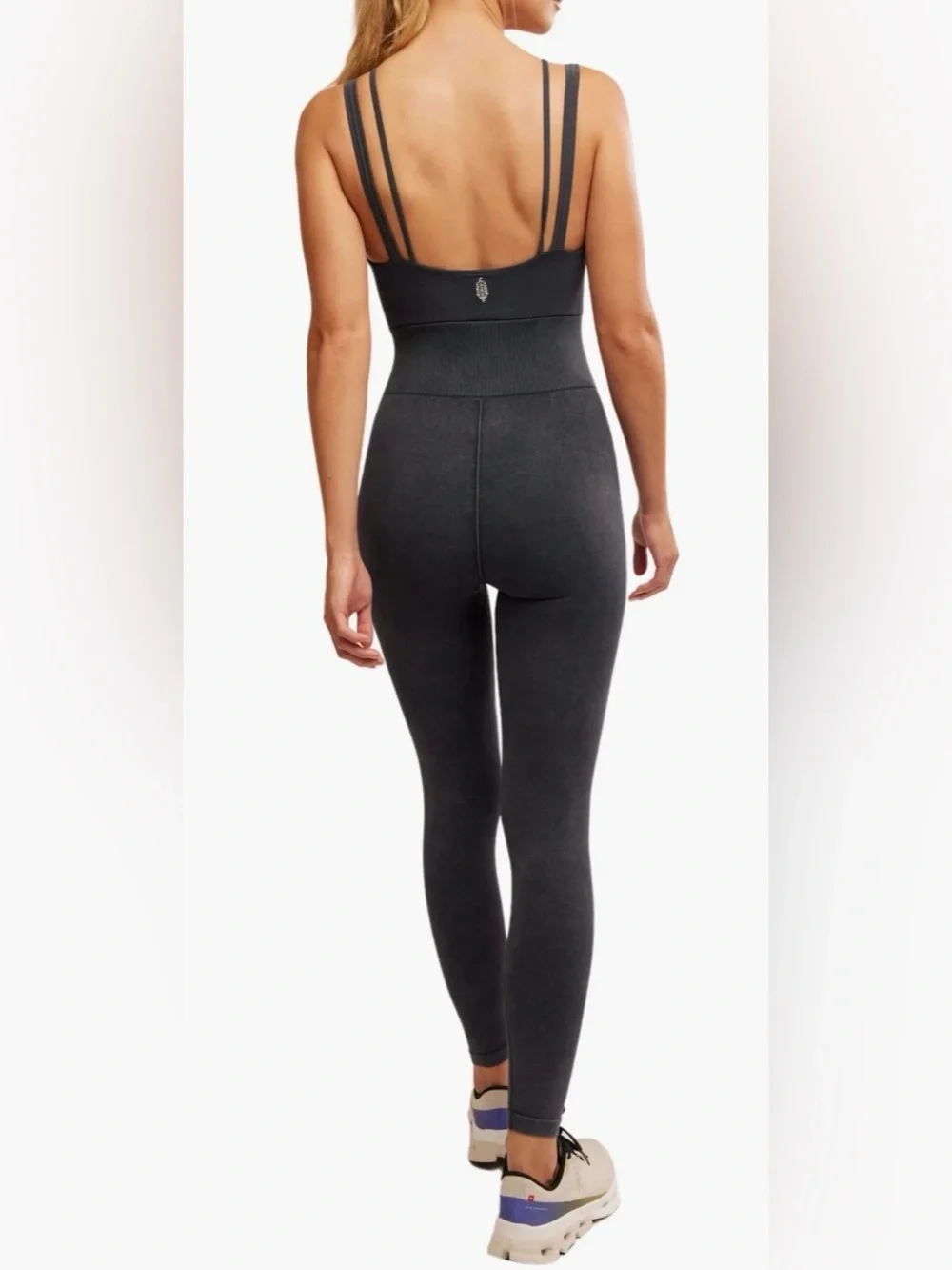 Free People Movement Good Karma Cutout Jumpsuit Black XS/S NWOT